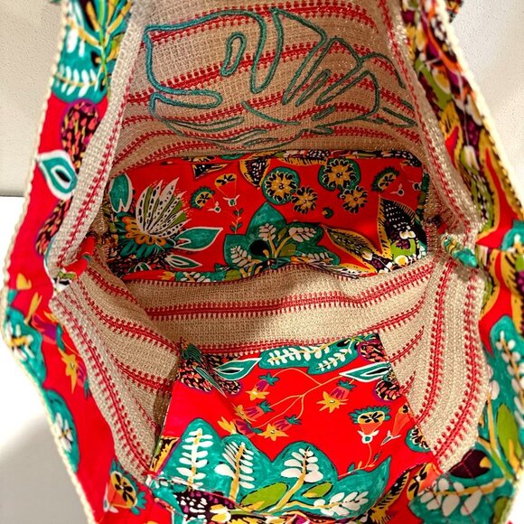 Vera Bradley Rumba Straw Beach Tote - Picture 9 of 9